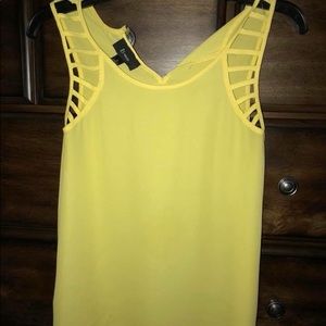 Yellow tank top. Never worn. B-Wear brand